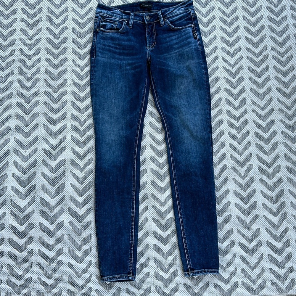 Silver ELYSE jeans skinny size W 26/L 31 dark denim